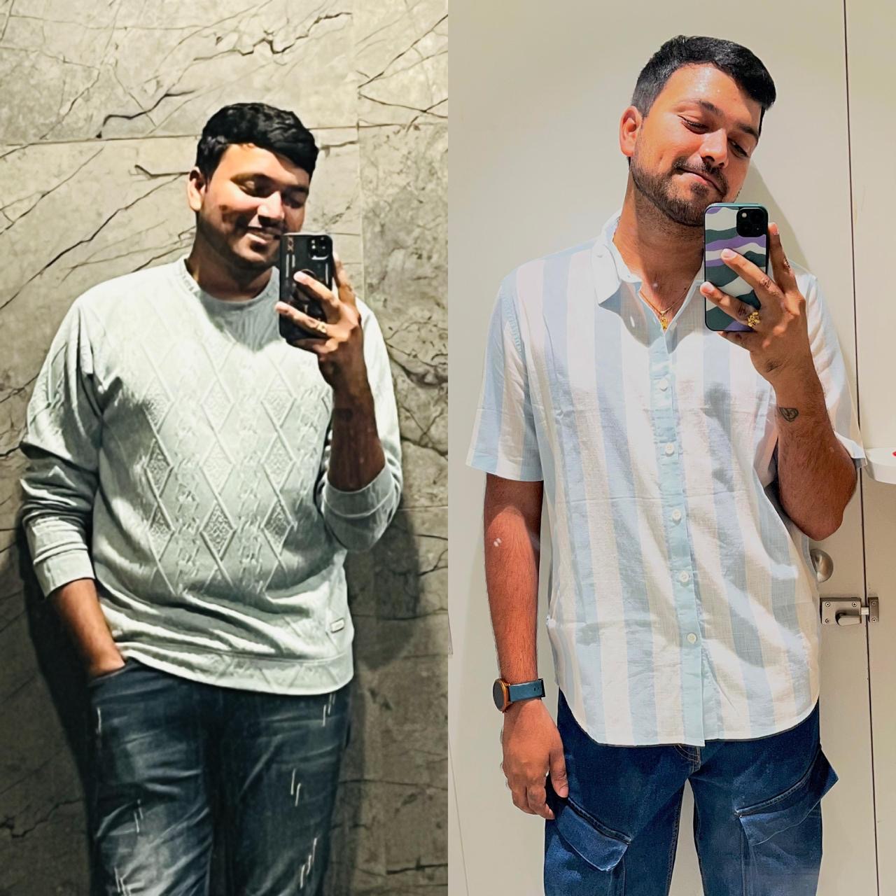 Male student body transformation